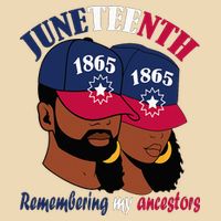 Remembering My Ancestors Juneteenth flag blue red white Bag