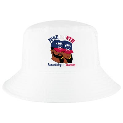 Remembering My Ancestors Juneteenth flag blue red white Cool Comfort Performance Bucket Hat