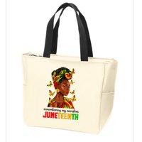 Remembering My Ancestors Juneteenth Celebrate Black Women Zip Tote Bag
