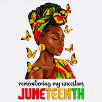 Remembering My Ancestors Juneteenth Celebrate Black Women V-Neck T-Shirt