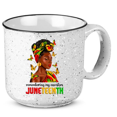 Remembering My Ancestors Juneteenth Celebrate Black Women 15oz Campfire Ceramic Mug