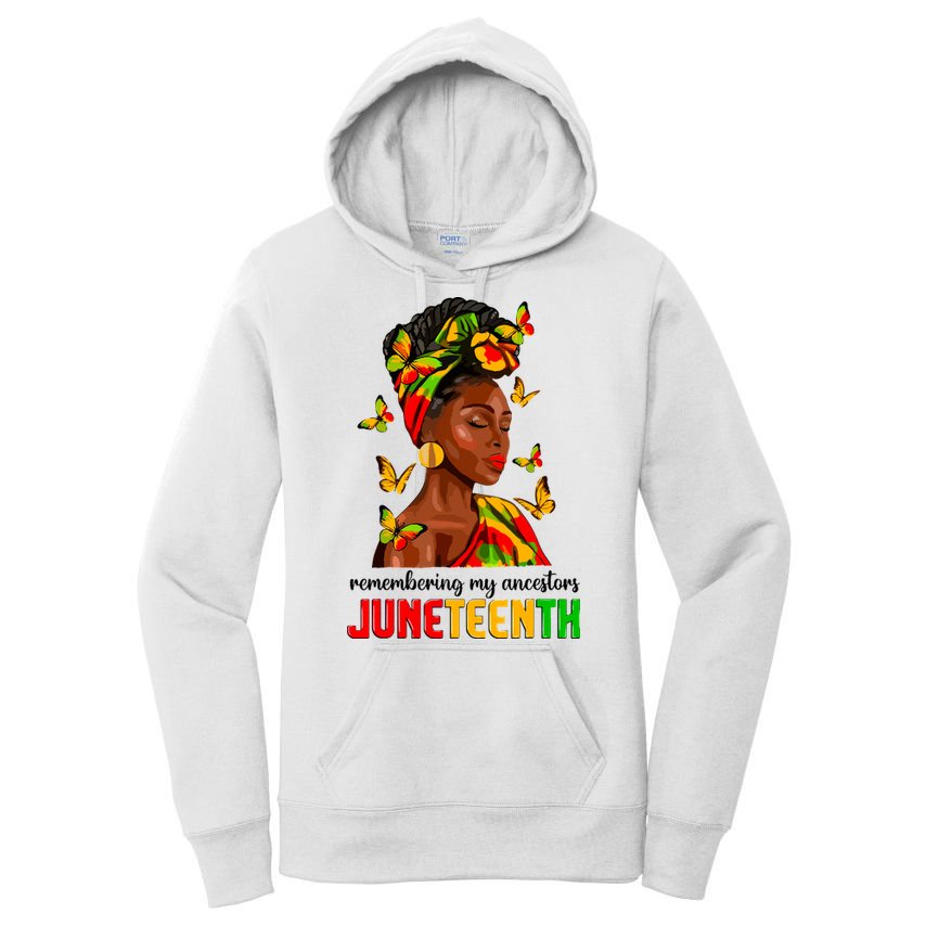 Remembering My Ancestors Juneteenth Celebrate Black Women Women's Pullover Hoodie