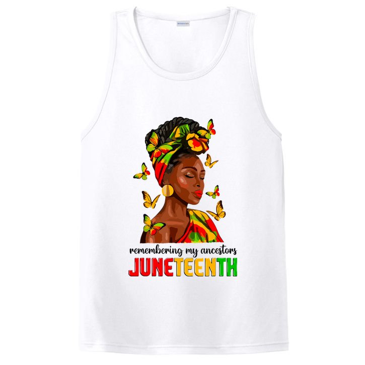 Remembering My Ancestors Juneteenth Celebrate Black Women PosiCharge Competitor Tank