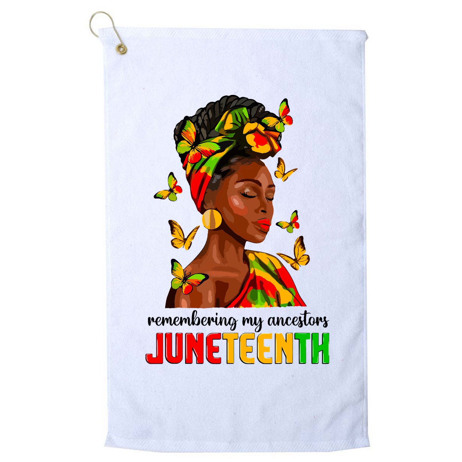 Remembering My Ancestors Juneteenth Celebrate Black Women Golf Towel