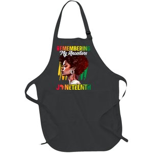 Remembering My Ancestors Black History Juneteenth Full-Length Apron With Pockets