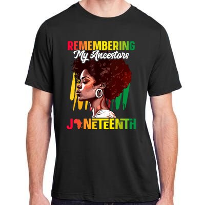 Remembering My Ancestors Black History Juneteenth Adult ChromaSoft Performance T-Shirt