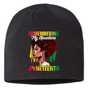 Remembering My Ancestors Black History Juneteenth Sustainable Beanie