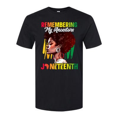 Remembering My Ancestors Black History Juneteenth Softstyle CVC T-Shirt