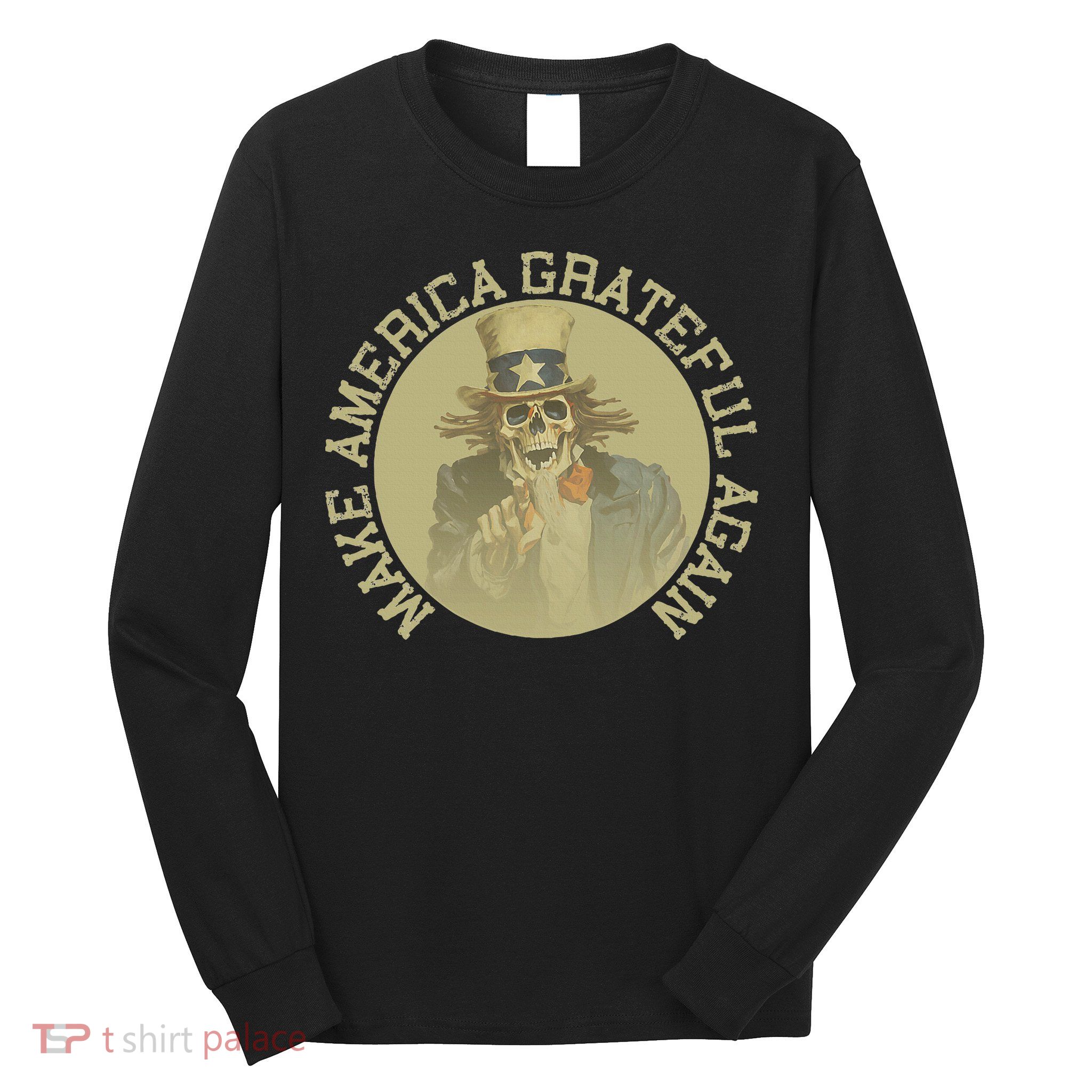 Retro Make America Grateful Again Vintage Uncle Sam Long Sleeve Shirt
