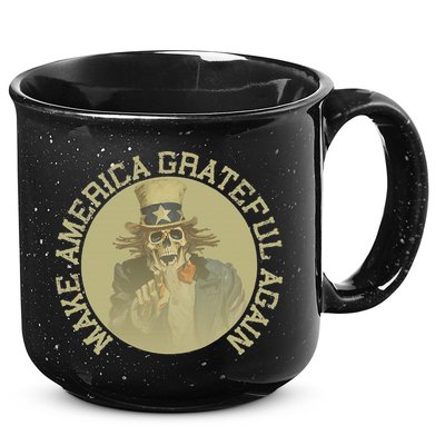 Retro Make America Grateful Again Vintage Uncle Sam 15oz Campfire Ceramic Mug