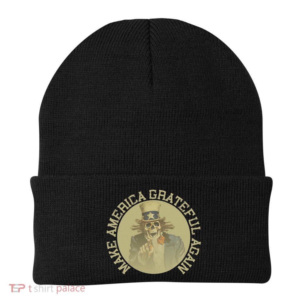 Retro Make America Grateful Again Vintage Uncle Sam Beanie