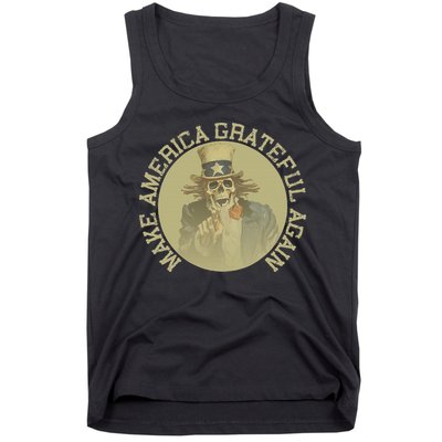 Retro Make America Grateful Again Vintage Uncle Sam Tank Top