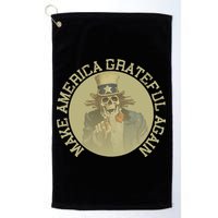 Retro Make America Grateful Again Vintage Uncle Sam Golf Towel