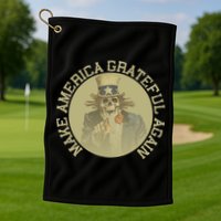 Retro Make America Grateful Again Vintage Uncle Sam Golf Towel