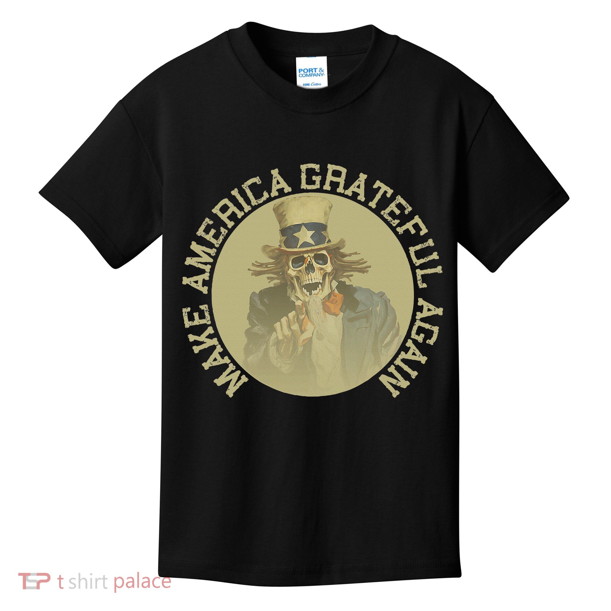 Retro Make America Grateful Again Vintage Uncle Sam Kids T-Shirt