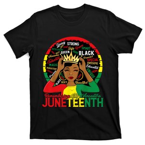 Remembering My Ancestors Juneteenth Celebrate Black Pride Women T-Shirt