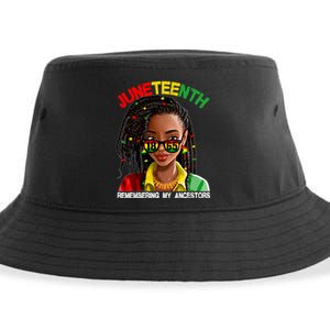 Remembering My Ancestors Juneteenth Celebrate Black Pride Women Sustainable Bucket Hat