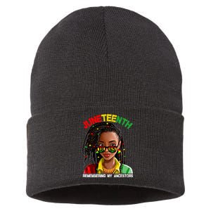 Remembering My Ancestors Juneteenth Celebrate Black Pride Women Sustainable Knit Beanie