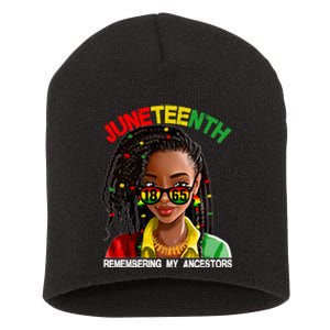 Remembering My Ancestors Juneteenth Celebrate Black Pride Women Short Acrylic Beanie