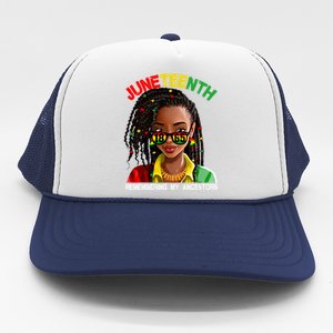 Remembering My Ancestors Juneteenth Celebrate Black Pride Women Trucker Hat