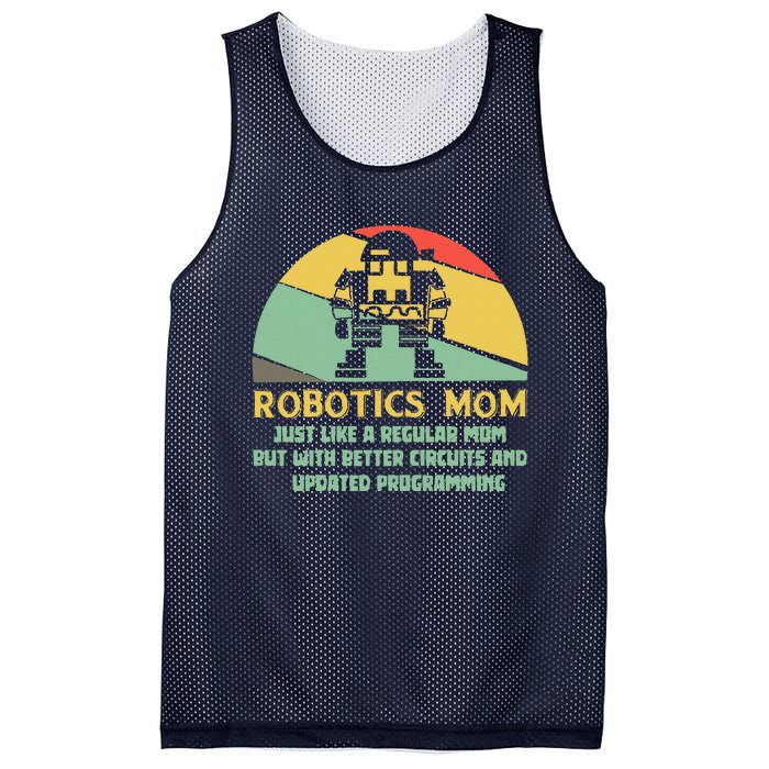 Robotics Mom Ai Robot Engineering Engineer MotherS Day Gift Mesh Reversible Basketball Jersey Tank