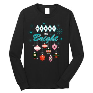 Retro Merry And Bright Midcentury Modern Christmas Pyrex Long Sleeve Shirt