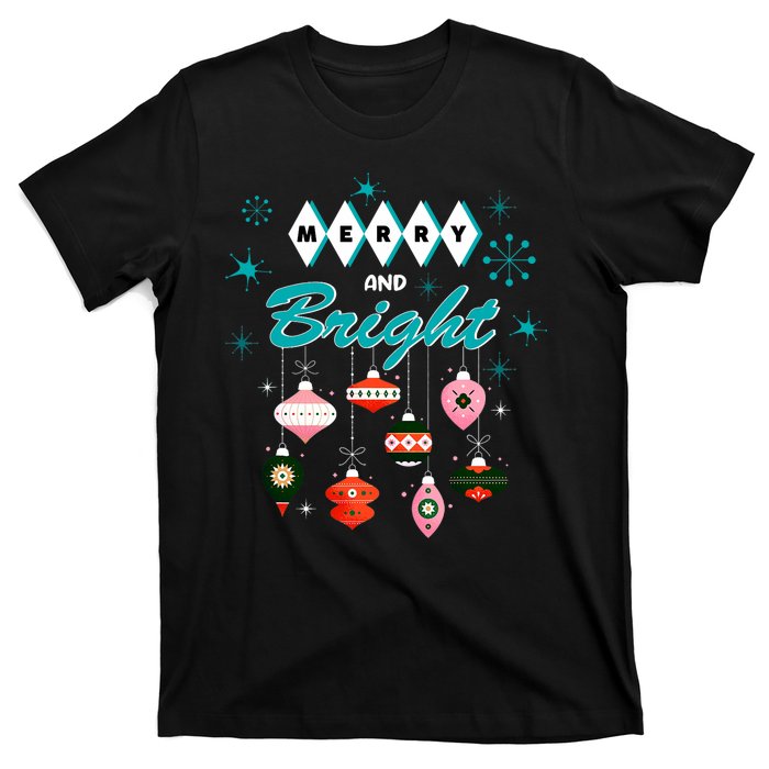 Retro Merry And Bright Midcentury Modern Christmas Pyrex T-Shirt