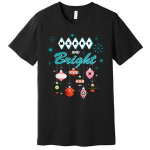 Retro Merry And Bright Midcentury Modern Christmas Pyrex Premium T-Shirt