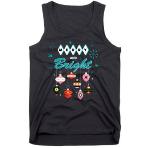 Retro Merry And Bright Midcentury Modern Christmas Pyrex Tank Top