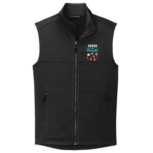 Retro Merry And Bright Midcentury Modern Christmas Pyrex Collective Smooth Fleece Vest