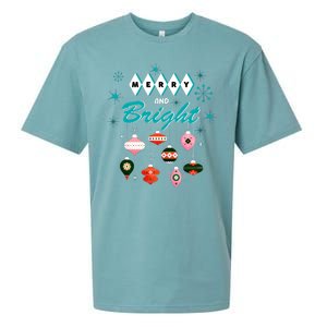 Retro Merry And Bright Midcentury Modern Christmas Pyrex Sueded Cloud Jersey T-Shirt