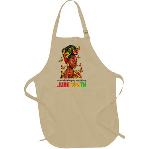 Remembering My Ancestors Juneteenth Celebrate Black Women Full-Length Apron With Pockets