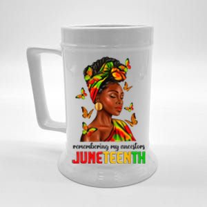 Remembering My Ancestors Juneteenth Celebrate Black Women Beer Stein