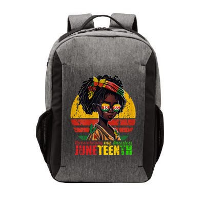 Remembering My Ancestors Juneteenth Loc'd Hair Vector Backpack