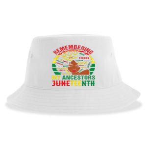 Remembering My Ancestors Juneteenth Black Wo Sustainable Bucket Hat