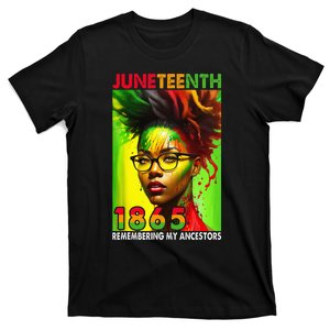 Remembering My Ancestors Juneteenth Black Wo T-Shirt