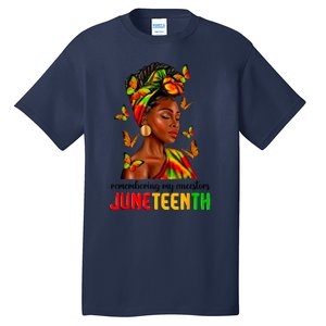 Remembering My Ancestors Juneteenth Celebrate Black Women Tall T-Shirt