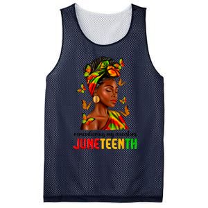 Remembering My Ancestors Juneteenth Celebrate Black Women Mesh Reversible Basketball Jersey Tank