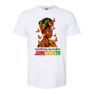 Remembering My Ancestors Juneteenth Celebrate Black Women Softstyle CVC T-Shirt