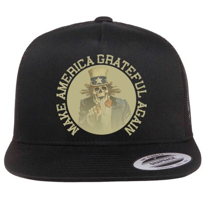 Retro Make America Grateful Again Vintage Uncle Sam Flatbill Hat