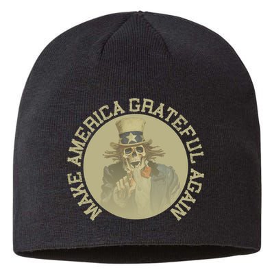 Retro Make America Grateful Again Vintage Uncle Sam Sustainable Beanie