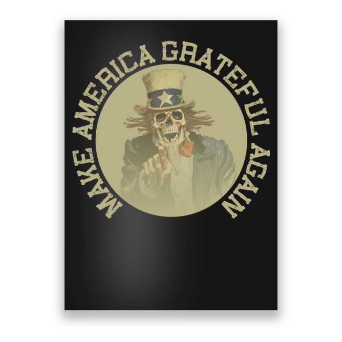 Retro Make America Grateful Again Vintage Uncle Sam Poster