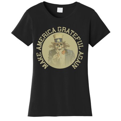 Retro Make America Grateful Again Vintage Uncle Sam Women's T-Shirt