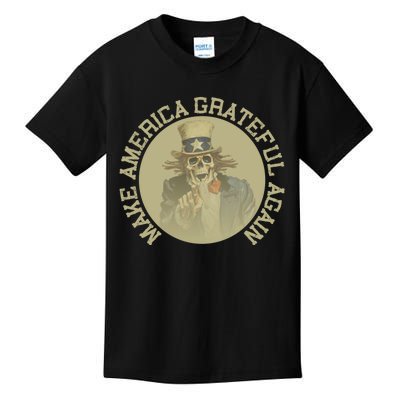 Retro Make America Grateful Again Vintage Uncle Sam Kids T-Shirt