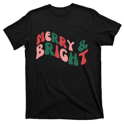 Retro Merry And Bright Long Sleeve T-Shirt