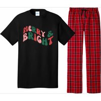 Retro Merry And Bright Long Sleeve Pajama Set