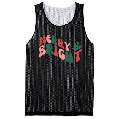 Retro Merry And Bright Long Sleeve Mesh Reversible Basketball Jersey Tank