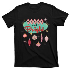 Retro Merry And Bright Midcentury Modern Christmas Ornament T-Shirt