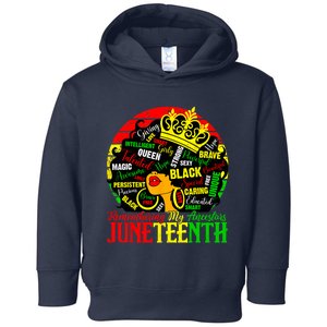 Remembering My Ancestors Juneteenth Celebrate Black Women Toddler Hoodie