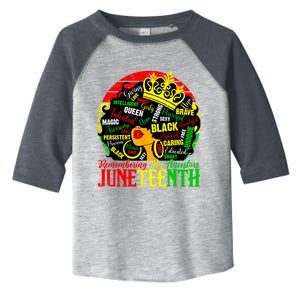 Remembering My Ancestors Juneteenth Celebrate Black Women Toddler Fine Jersey T-Shirt